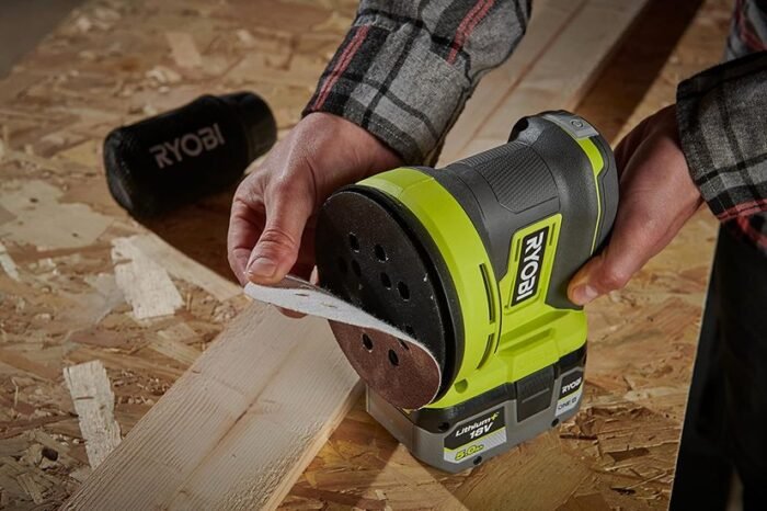 Aku. kružna vibraciona brusilica (125mm) 18V ONE+™ - RYOBI RROS18-0 - Image 8