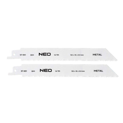 NEO TOOLS 57-951 listovi za sabljastu testeru 152 mm BIM 14 TPI (2 kom)