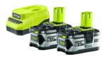 Set – punjač baterija i dve baterije od 5.0Ah, 18V ONE+™ – RYOBI RC18120A-250 - Slika 3