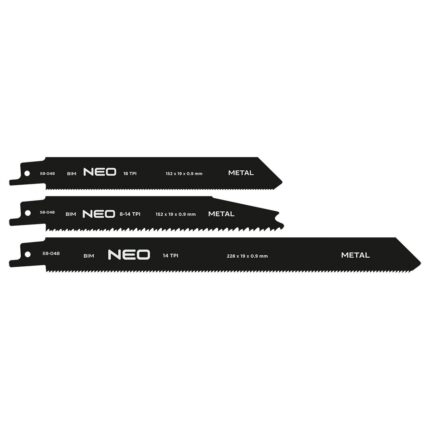 Listovi za recipro testeru BIM, set 3 kom NEO TOOLS 58-048