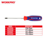 Odvijači dupli krstasti PZ (Pozidriv) – WORKPRO - Slika 5