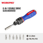 Višenamenski odvijač 6-u-1 „Double Drive“ - WORKPRO WP221069 - Slika 4