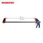 Stega brza (pištoljska), 60 cm – WORKPRO WP232042 - Slika 7