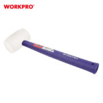 Čekić gumeni (BELI) sa plastičnom drškom, 450g – WORKPRO WP241040 - Slika 4