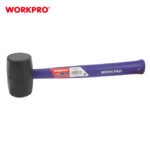 Čekić gumeni (CRNI) sa plastičnom drškom, 450g – WORKPRO WP241041