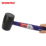 Čekić gumeni (CRNI) sa plastičnom drškom, 450g – WORKPRO WP241041 - Slika 3