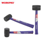 Čekić gumeni (CRNI) sa plastičnom drškom, 450g – WORKPRO WP241041 - Slika 4