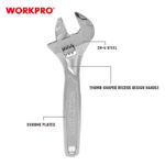 Podesivi teški (Heavy Duty) ključ, 300 mm – WORKPRO WP272009 - Slika 2