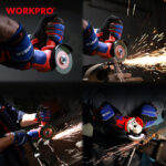 Aku. ugaona brusilica bez četkica 125mm, 20V – WORKPRO WP392004 - Slika 9