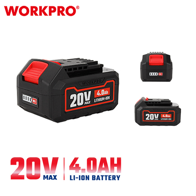 WP395002-01-2.jpg Baterija 20V MAX (Li-Ion) od 4,0 Ah – WORKPRO WP395002 - Slika 1