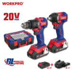 Set kompaktnog aku. alata, 20V - WORKPRO WP398001