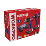 Set kompaktnog aku. alata, 20V - WORKPRO WP398001 - Slika 9