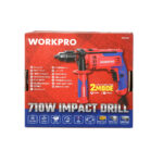 Električna udarna bušilica 710W,  13mm – WORKPRO WP470200 - Slika 14