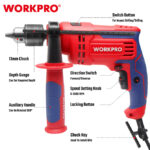 Električna udarna bušilica 710W,  13mm – WORKPRO WP470200 - Slika 3