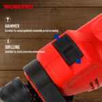 Električna udarna bušilica 710W,  13mm (Top cena) – WORKPRO WP470203 - Slika 5