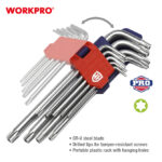 Ključevi imbus Torx (sigurnosni), set (9 kom) – WORKPRO WP222002 - Slika 3