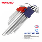 Ključ Imbus (Hex) produženi, set (9 kom) – WORKPRO WP222005 - Slika 4