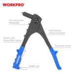 Pištolj za pop nitne, 250 mm – WORKPRO WP225005 - Slika 3