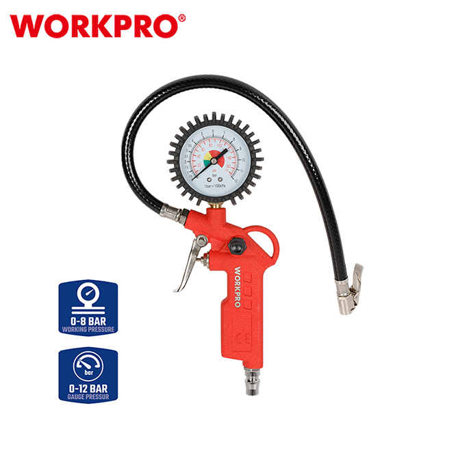 Pištolj pneumatski za naduvavanje (guma) sa manometrom - WORKPRO WP512003