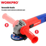 Električna ugaona brusilica 800W, 115 mm – WORKPRO WP472003 - Slika 3